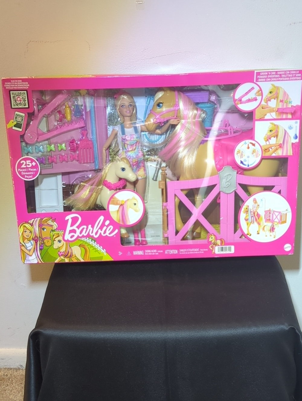 Barbie Blonde Doll Horse&Foal Playset - Model# GXV77 NIB Item Discontinued $100